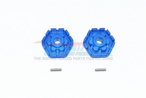 GPM TXMS010/+2MM ALUMINUM WHEEL HUB HEX (+2MM) 1/10 TRAXXAS MAXX MONSTER - BLUE - TXMS010/+2MM-B