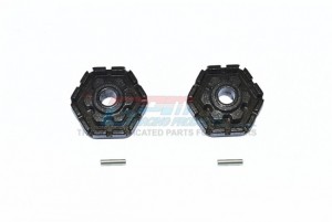 GPM TXMS010/+2MM ALUMINUM WHEEL HUB HEX (+2MM) 1/10 TRAXXAS MAXX MONSTER - BLACK - TXMS010/+2MM-BK