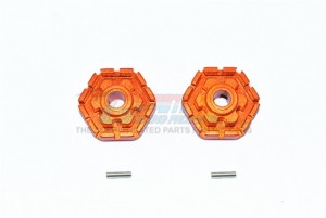 GPM TXMS010/+2MM ALUMINUM WHEEL HUB HEX (+2MM) 1/10 TRAXXAS MAXX MONSTER - ORANGE - TXMS010/+2MM-OR