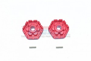 GPM TXMS010/+2MM ALUMINUM WHEEL HUB HEX (+2MM) 1/10 TRAXXAS MAXX MONSTER - RED - TXMS010/+2MM-R