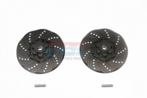 GPM TXMS010D+2MM ALUMINUM +2MM HEX BRAKE DISK 1/10 TRAXXAS MAXX MONSTER - BLACK - TXMS010D+2MM-BK