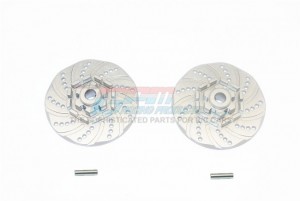 GPM TXMS010D+2MM ALUMINUM +2MM HEX BRAKE DISK 1/10 TRAXXAS MAXX MONSTER - GUN SILVER - TXMS010D+2MM-GS