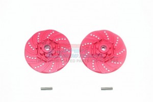 GPM TXMS010D+2MM ALUMINUM +2MM HEX BRAKE DISK 1/10 TRAXXAS MAXX MONSTER - RED - TXMS010D+2MM-R