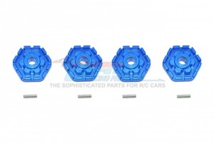 GPM TXMS010+2M/2 ALLOY WHEEL HUB HEX +2mm 1/10 TRAXXAS MAXX MONSTER - BLUE - TXMS010+2M/2-B