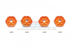 GPM TXMS010+2M/2 ALLOY WHEEL HUB HEX +2mm 1/10 TRAXXAS MAXX MONSTER - ORANGE - TXMS010+2M/2-OR