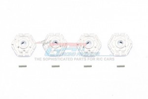 GPM TXMS010+2M/2 ALLOY WHEEL HUB HEX +2mm 1/10 TRAXXAS MAXX MONSTER - SILVER - TXMS010+2M/2-S