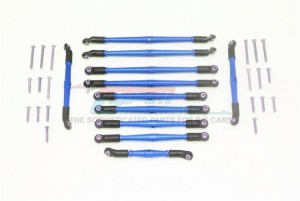 GPM TRX6160 ALUMINUM ADJUSTABLE UPPER & LOWER SUSPENSION LINKS  TRAXXAS TRX-6 - TRX6160-B