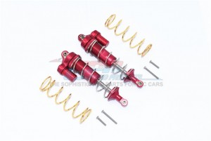 GPM TXMS125F/R/L ALUMINUM FRONT/REAR L-SHAPE PIGGY BACK SPRING DAMPERS 125MM 1/10 4WD MAXX MONSTER TRUCK -89076 - RED - TXMS125F/R/L-R-S