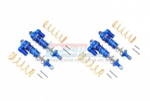 GPM TXMS125FRL/2 ALUMINUM FRONT & REAR L-SHAPE PIGGY BACK SPRING DAMPERS 125MM 1/10 4WD MAXX MONSTER TRUCK -89076 - BLUE - TXMS125FRL/2-B-S