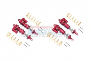 GPM TXMS125FRL/2 ALUMINUM FRONT & REAR L-SHAPE PIGGY BACK SPRING DAMPERS 125MM 1/10 4WD MAXX MONSTER TRUCK -89076 - RED - TXMS125F/R/L2-R-S