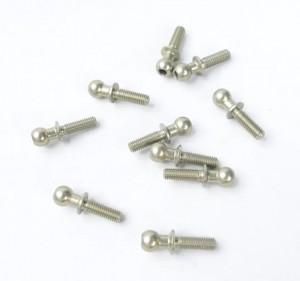 3RACING 3RAC-BS480975/TE 7075 Aluminum 4.8mm Ball Stud L=9 (10 pcs) - Teflon Coated ADVANCE 20M FFEVO - 3RAC-BS480975/TE