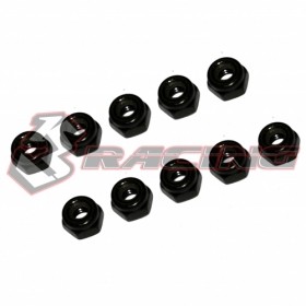 3RACING 3RAC-NI30/BL 3.0mm Lock Nuts (10pcs) -Black 1/10 RC Touring Car - 3RAC-NI30/BL