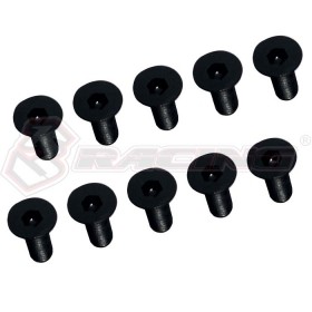 3RACING TS-SFS308 M3 x 8 Flat Head Hex Socket (10pcs) - TS-SFS308