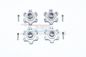 GPM MAF010+6MM/2 ALU WHEEL HEX +6MM OFFSET RC ARRMA INFRACTION LIMITLESS MOJAVE TYPHON SENTON - GUN SILVER - MAF010+6MM/2-GS