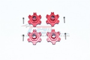 GPM MAF010+6MM/2 ALU WHEEL HEX +6MM OFFSET RC ARRMA INFRACTION LIMITLESS MOJAVE TYPHON SENTON - RED - MAF010+6MM/2-R