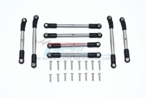 GPM RACING CC2160S-OC STAINLESS STEEL ADJUSTABLE UPPER & LOWER SUSPENSION LINKS FOR 1/10 RC TAMIYA CC-02 TRUCK - CC2160S-OC