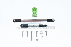 GPM RACING CC216025S ALUMINUM SERVO HORN WITH STAINLESS STEEL ADJUSTABLE STEERING LINK  FOR 1/10 RC TAMIYA CC-02 TRUCK - CC216025S-G