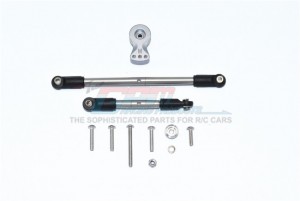 GPM RACING CC216025S ALUMINUM SERVO HORN WITH STAINLESS STEEL ADJUSTABLE STEERING LINK  FOR 1/10 RC TAMIYA CC-02 TRUCK - CC216025S-GS