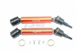 GPM MAB108FRS ALUMINIUM FRONT / REAR CVD DRIVE SHAFT 1/10 ARRMA BIG ROCK CREW CAB 4X4 - ORANGE - MAB108FRS-OR