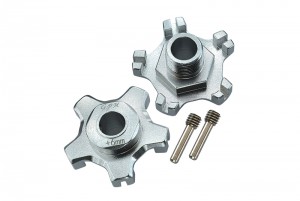 GPM MAI010+6MM ALUMINUM WHEEL HEX (+6MM) ARRMA INFRACTION LIMITLESS MOJAVE TYPHON SENTON - SILVER - MAI010+6MM-S