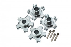 GPM MAI010+6MM ALUMINUM WHEEL HEX (+6MM) ARRMA INFRACTION LIMITLESS MOJAVE TYPHON SENTON - SILVER - MAI010+6MM/2-S