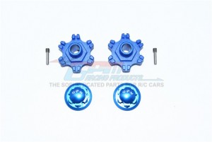 GPM MAF10A+6MM ALU WHEEL HEX +6MM WHEEL LOCK For ARRMA LIMITLESS / INFRACTION / MOJAVE / SENTON - BLUE - MAF10A+6MM-B