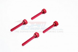 ALUMINIUM FRONT+REAR ADJUSTABLE MAGNET BODY POSTS (OD 20MM MAGNET) TRAXXAS XO-01 - XO201FR-R