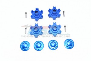 GPM MAF10A+6MM/2ALU WHEEL HEX +6MM WHEEL LOCK For ARRMA LIMITLESS / INFRACTION / MOJAVE / SENTON - BLUE - MAF10A+6MM/2-B