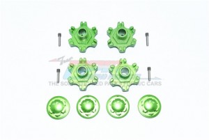 GPM MAF10A+6MM/2ALU WHEEL HEX +6MM WHEEL LOCK For ARRMA LIMITLESS / INFRACTION / MOJAVE / SENTON - GREEN - MAF10A+6MM/2-G