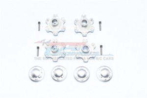 GPM MAF10A+6MM/2ALU WHEEL HEX +6MM WHEEL LOCK For ARRMA LIMITLESS / INFRACTION / MOJAVE / SENTON - SILVER - MAF10A+6MM/2-S