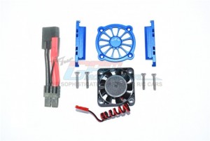 GPM TXMS018FAN ALUMINUM MOTOR HEATSINK WITH COOLING FAN TRAXXAS 1/10 MAXX Monster - BLUE - TXMS018FAN-B