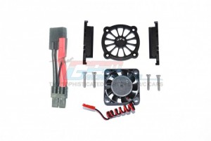 GPM TXMS018FAN ALUMINUM MOTOR HEATSINK WITH COOLING FAN TRAXXAS 1/10 MAXX Monster - BLACK - TXMS018FAN-BK