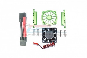 GPM TXMS018FAN ALUMINUM MOTOR HEATSINK WITH COOLING FAN TRAXXAS 1/10 MAXX Monster - GUN SILVER - TXMS018FAN-GS