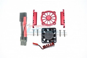 GPM TXMS018FAN ALUMINUM MOTOR HEATSINK WITH COOLING FAN TRAXXAS 1/10 MAXX Monster - RED - TXMS018FAN-R