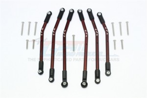 GPM TRX4160A ALUMINIUM ADJUSTABLE SUSPENSION LINKS TRAXXAS-1/10 TRX4 DEFENDER TRAIL CRAWLER - BROWN - TRX4160A-BR-BEBK