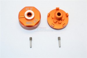 ALUMINIUM WHEEL HEX CLAW (+6MM) TRAXXAS E-REVO - Orange - ER006/+6-OR