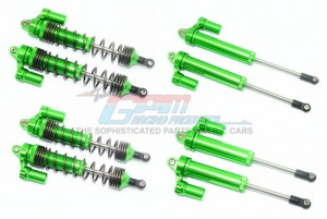 GPM RACING UDR35960FR/L ALUMINUM FRONT+REAR L-SHAPE PIGGY BACK DAMPER 1/7 UNLIMITED DESERT RACER PRO-SCALE 4X4-85076-4 - GREEN - UDR35960FR/L-G