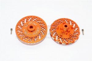 ALUMINIUM WHEEL HEX CLAW +2MM WITH BRAKE DISK TRAXXAS E-REVO - ER0062MM/2-GS