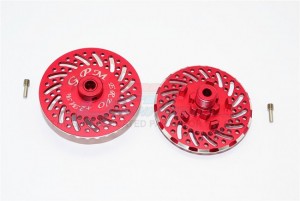ALUMINIUM WHEEL HEX CLAW +2MM WITH BRAKE DISK TRAXXAS E-REVO - ER0062MM/2-OR