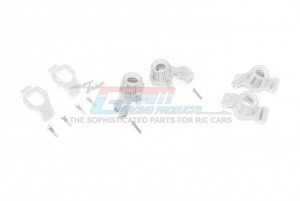 GPM RACING TXMS192122 ALU FRONT C-HUBS FRONT & REAR KNUCKLE ARMS 1/10 TRAXXAS MAXX MONSTER / 1/8 MAXX SLASH 6S - SILVER - TXMS192122-S