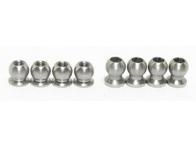 3RACING  V3R-009 64 Titanium Flange Ball 5.8mm KYOSHO V ONE RRR - V3R-009