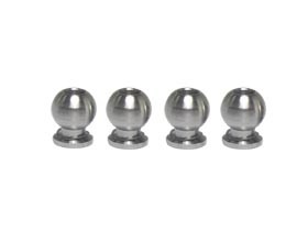 3RACING  V3R-036 64 Titanium Flange Ball 6.8mm Set KYOSHO V ONE RRR - V3R-036