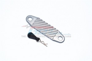 GPM CC20126 ALUMINUM BATTERY HOLD-DOWN  1/10 4WD R/C TAMIYA MERCEDES-BENZ G500 CC-02 58675 - GUN SILVER - CC20126-GS