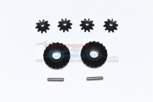 GPM TXMS1201S STEEL #45 F / C / R DIFFERENTIAL GEAR 1/10 TRAXXAS MAXX MONSTER 89076 / WIDE MAXX 89086-4 / 1/8 MAXX SLASH 102076-4 - TXMS1201S-BK