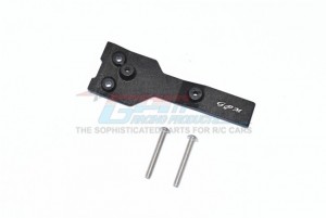 GPM TXMS016R ALUMINUM REAR CHASSIS LINK PROTECTOR 1/10 TRAXXAS 4WD MAXX MONSTER TRUCK 89076 - BLACK - TXMS016R-BK