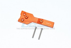 GPM TXMS016R ALUMINUM REAR CHASSIS LINK PROTECTOR 1/10 TRAXXAS 4WD MAXX MONSTER TRUCK 89076 - ORANGE - TXMS016R-OR