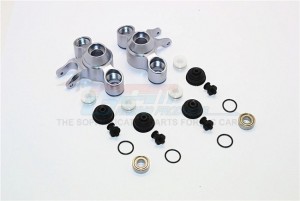 GPM ER021B ALUMINIUM FRONT/REAR KNUCKLE ARM WITH NMB BEARINGS TRAXXAS E-REVO - Gun silver - ER021B-GS