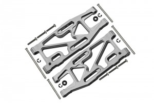 GPM RACING BMT056 ALLOY REAR SUSPENSION ARM  HPI RACING BULLET NITRO 3.0 - SILVER - BMT056-S