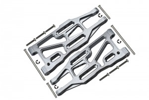 GPM RACING BMT055 ALLOY FRONT SUSPENSION ARM  HPI RACING BULLET NITRO 3.0 - SILVER - BMT055-S