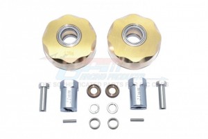 GPM RACING SCX023X-OC BRASS PENDULUM WHEEL KNUCKLE AXLE WEIGHT + 21MM HEX AXIAL SCX-10 - SCX023X-OC